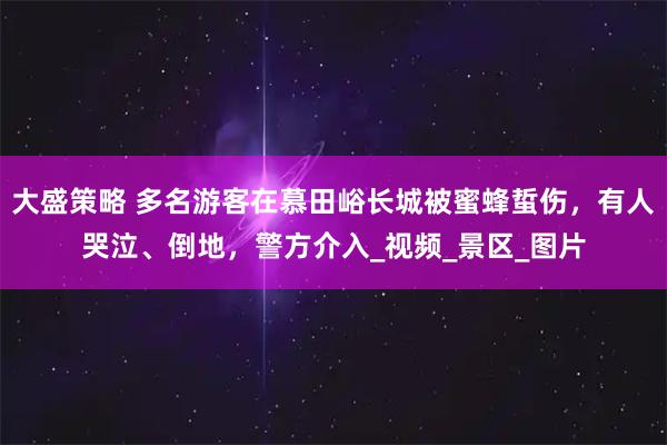 大盛策略 多名游客在慕田峪长城被蜜蜂蜇伤，有人哭泣、倒地，警方介入_视频_景区_图片