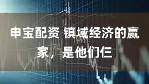 申宝配资 镇域经济的赢家，是他们仨